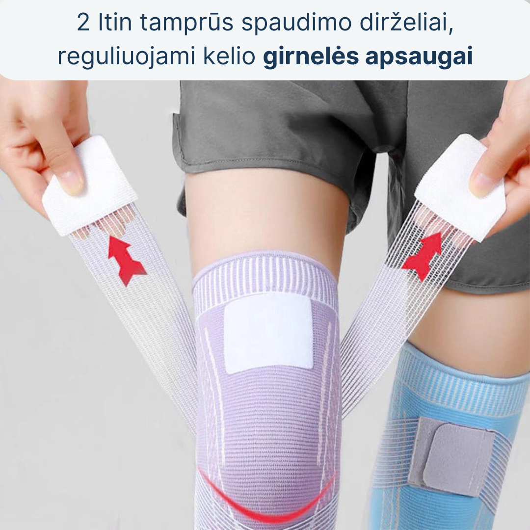 Ortopedinis Tinimą ir Skausmą Malšinantis Kelio Įtvaras