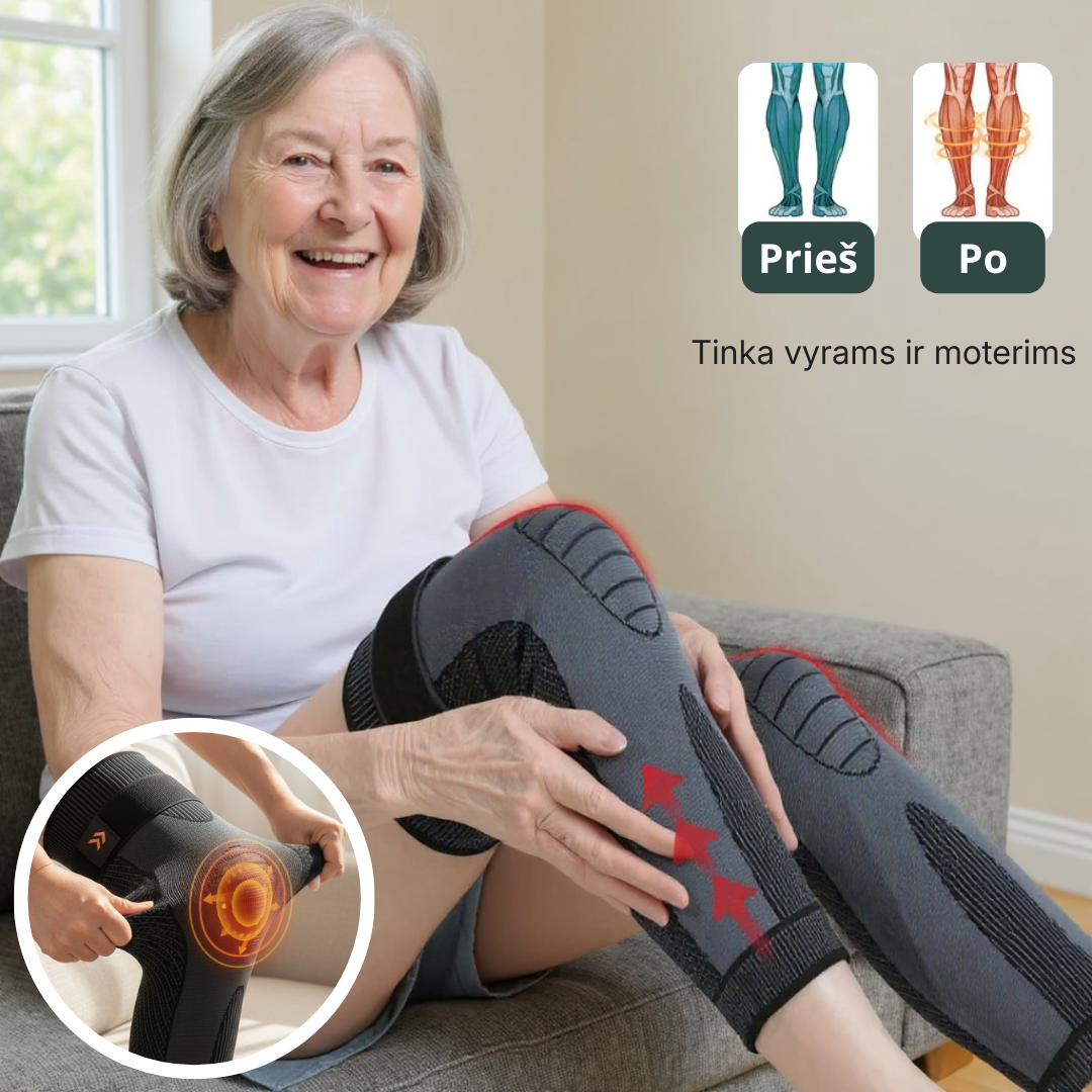 Magnetinis 360° Kelio Įtvaras - Greitai malšina skausmą ir grąžina laisvę (1 vnt)